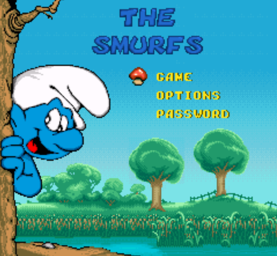 The Smurfs Title Screen